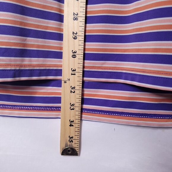 Southern Marsh Polo Shirt Mens Medium Striped Purple, Orange - Picture 8 of 13